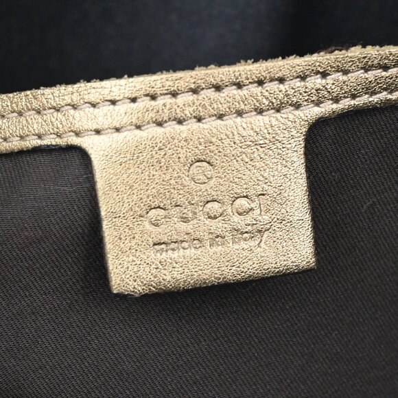 GUCCI Crystal GG Pattern Shoulder Tote Bag Coating Canvas Leather Brown 30YH545 - Picture 14 of 16